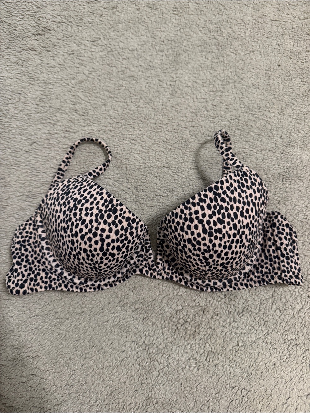 Shade & Shore Leopard Push-Up Swim Bra